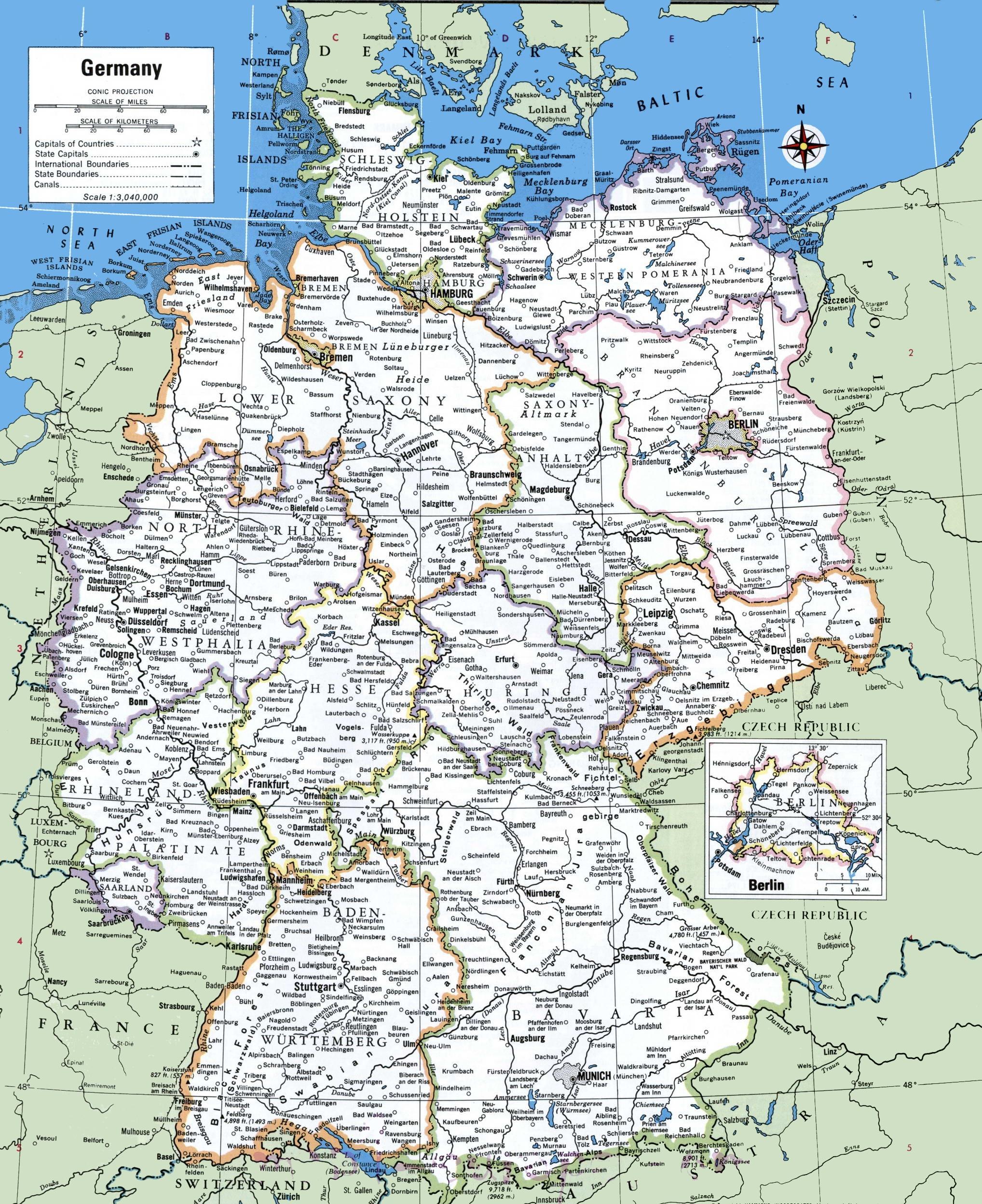 Karta Njemačke Gradova Karta